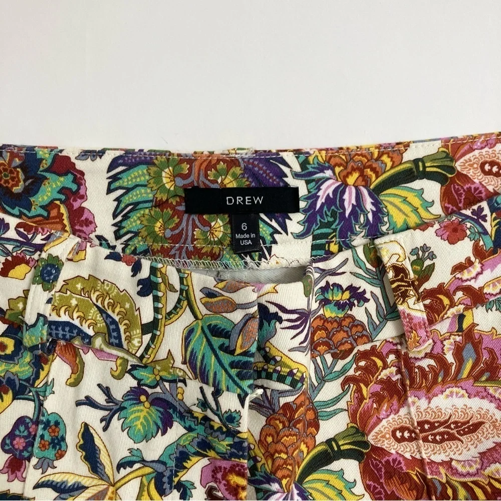 DREW micro flare floral trousers